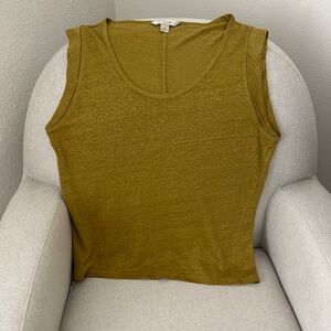 Olive Green Sleeveless Top